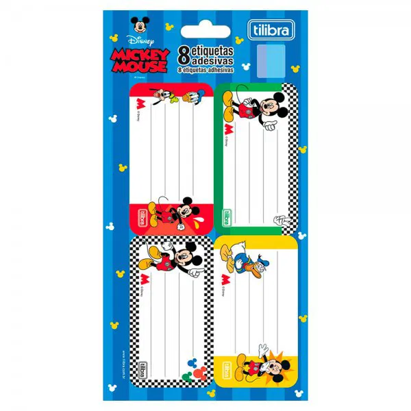 ETIQUETA ESCOLAR TILIBRA MICKEY C/8UN
