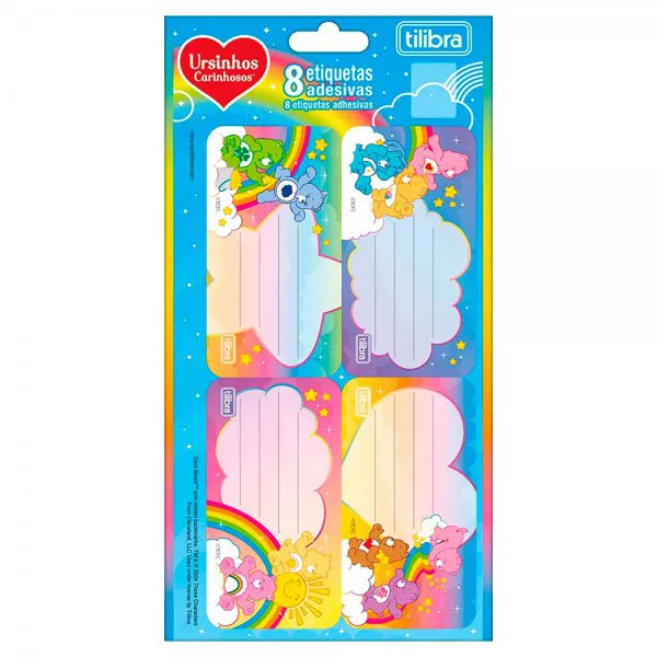 ETIQUETA ESCOLAR TILIBRA URSINHOS CARINHOSOS C/8UND