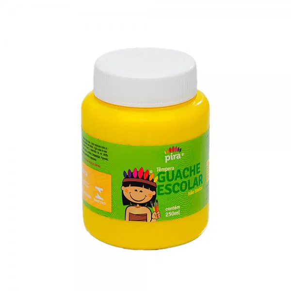 TINTA GUACHE 250ML PIRATININGA AMARELO