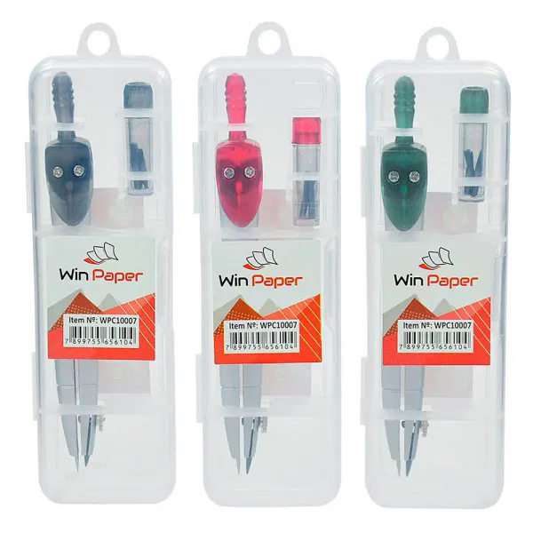 COMPASSO WINCY METÁLICO C/ESTOJO + GRAFITE C/1