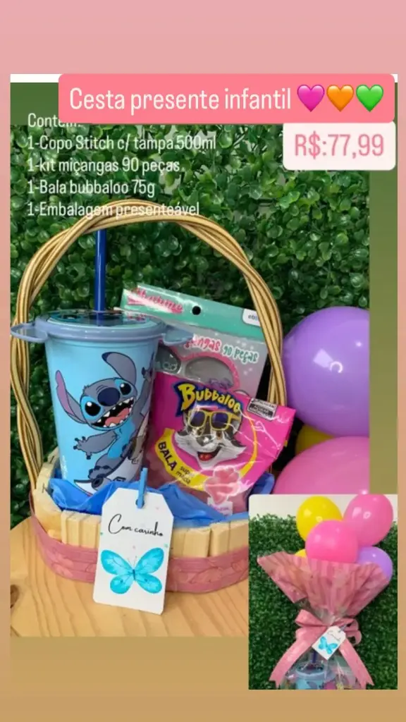 Cesta Presente Infantil – Ref. 012