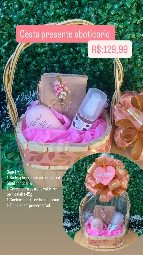 Cesta Presente Feminina – Ref. 01575