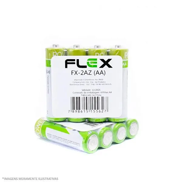 Pilha AA Flex Zinco FX-2AZ