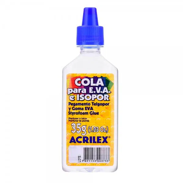 COLA EVA E ISOPOR 35G ACRILEX C/12