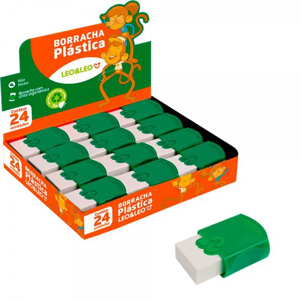 BORRACHA LEONORA PLÁSTICA BRANCA