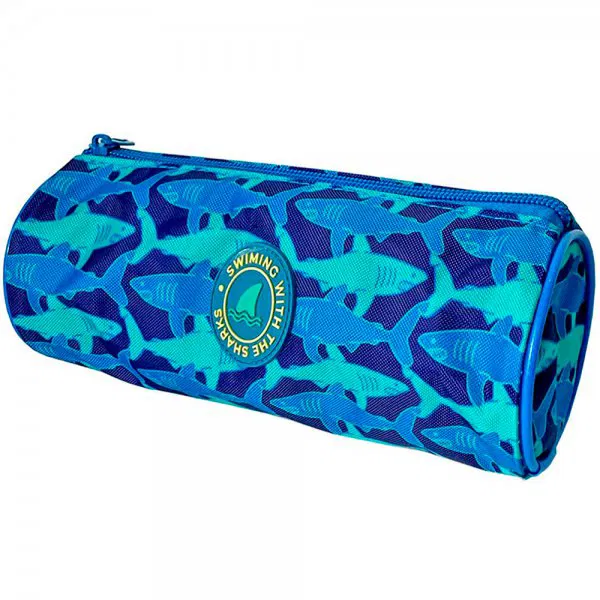ESTOJO VINI 1ZÍPER CILÍNDRICO SHARKS OCEAN 33293