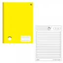 CADERNO CALIGRAFIA UNIVERSITÁRIO CAPA DURA 48FLS ANIMATIVA LISO AMARELO