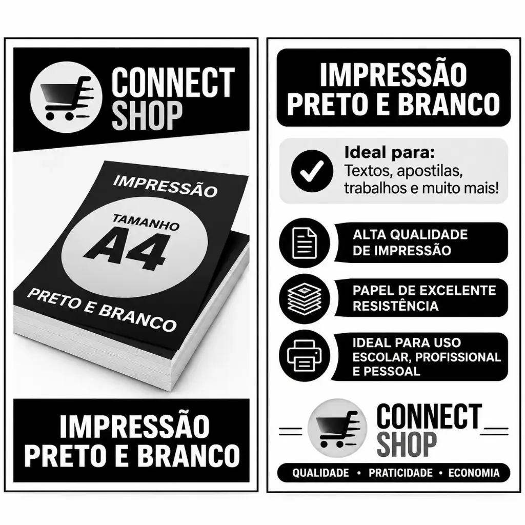 Impressão Preto e Branco