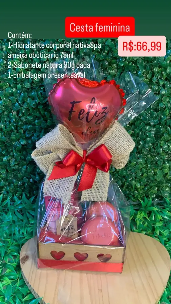 Cesta Presente Feminina – Ref. 02573