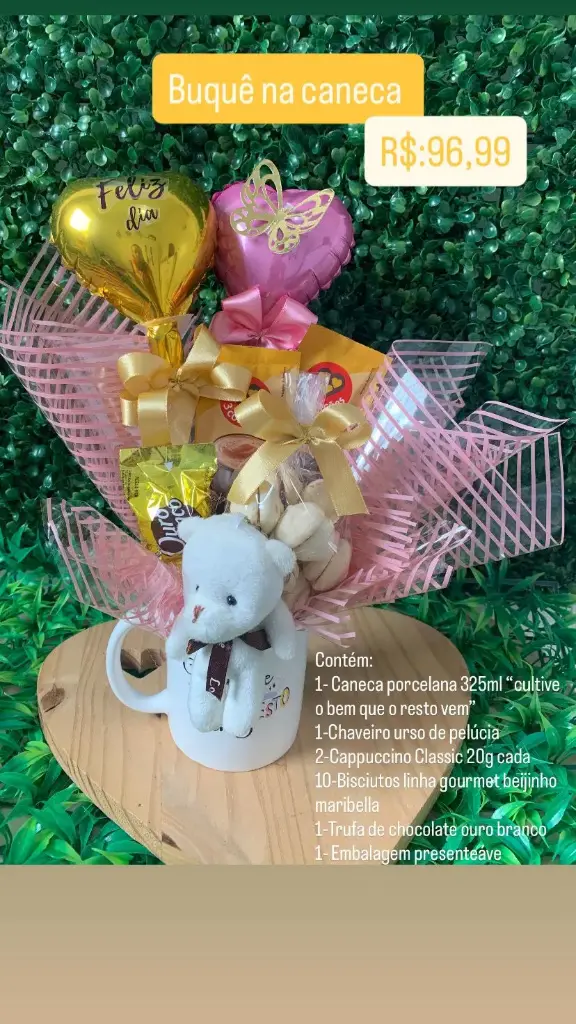 Buquê na Caneca Presente Feminina – Ref. 011956