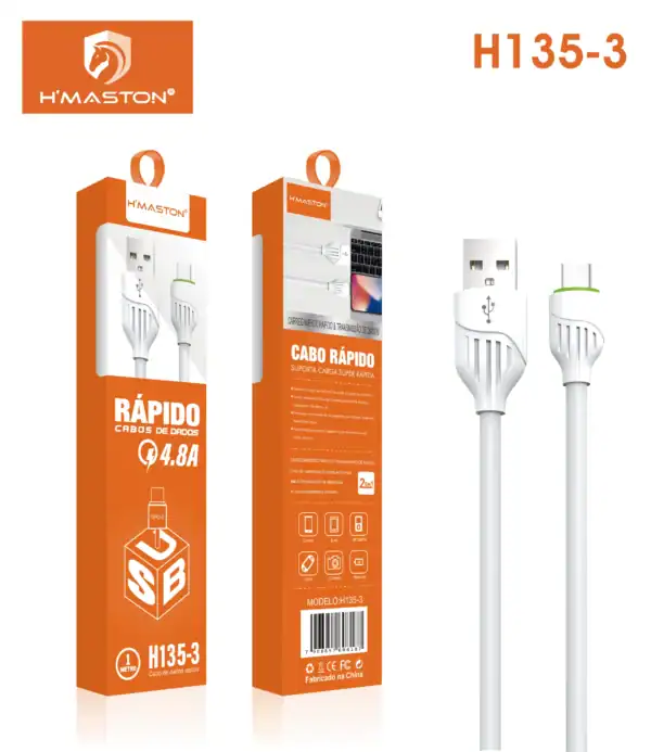 HMaston H135-3 Cabo Alta Qualidade para Carregamento V8