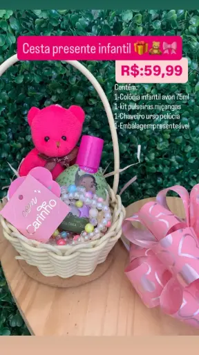 [039] Cesta Presente Infantil – Ref. 039