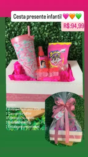 [010] Cesta Presente Infantil – Ref. 010