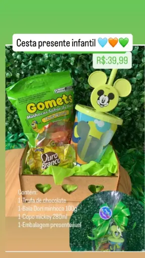 [047] Cesta Presente Infantil – Ref. 047