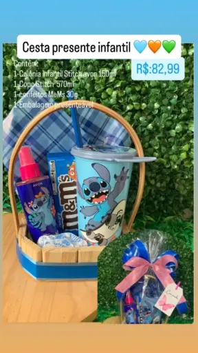 [059] Cesta Presente Infantil – Ref. 059