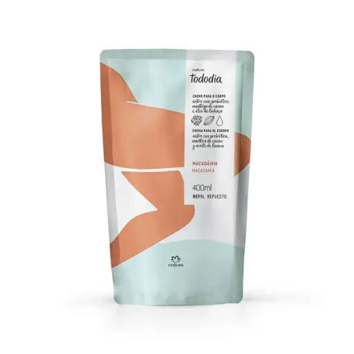 Refil Creme Desodorante Hidratante Nutritivo Corporal Tododia Macadâmia