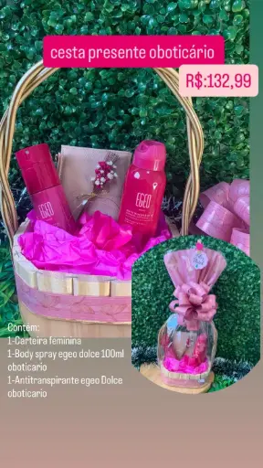 [01585] Cesta Presente Feminina – Ref. 01585