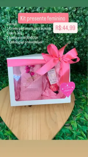 [021] Cesta Presente Feminina – Ref. 021