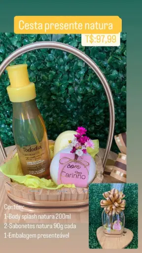 [089] Cesta Presente Feminina – Ref. 089