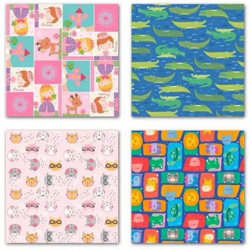 SACO CROMUS 25X37CM M3 C/50 SORTIDO INFANTIL 3132