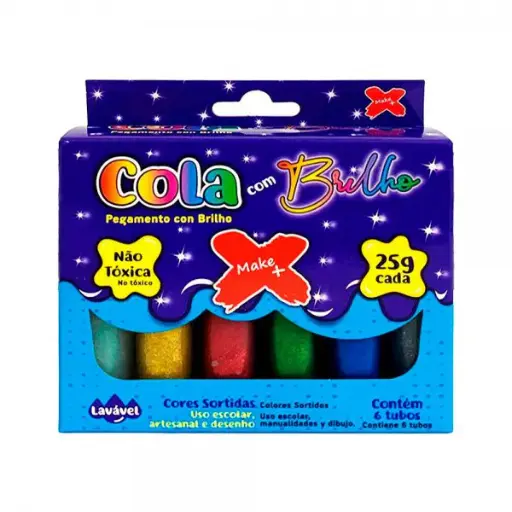 COLA GLITTER MAKE 25G 6 CORES