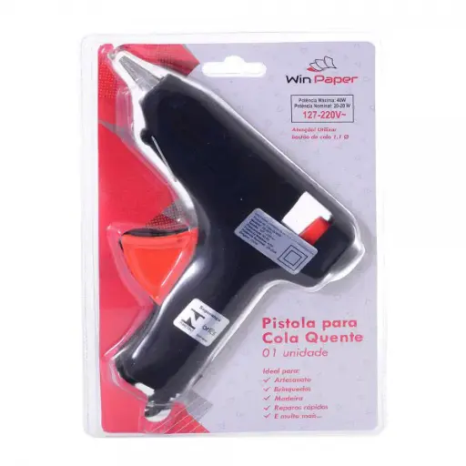 PISTOLA COLA QUENTE GRANDE 40W WINPAPER