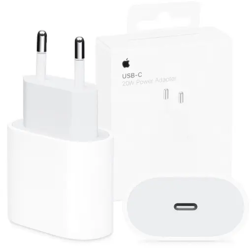 Carregador Turbo 20W USB-C para iPhone XR,11,12,13 Fonte Carregamento Rápido