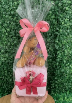 [80129] Kit Porta Joias com Urso e Flores